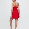 Neckholder-Minikleid aus Leinenmischung Neckholder-Minikleid aus Leinenmischung