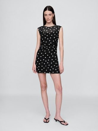 Netz-Minikleid