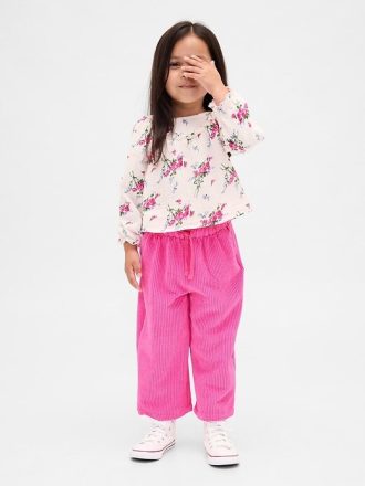 Outfit-Set aus Baumwollgaze und Cord für Babys und Kleinkinder