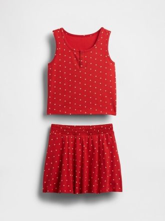 Outfit-Set aus Tanktop und Skort für Kinder