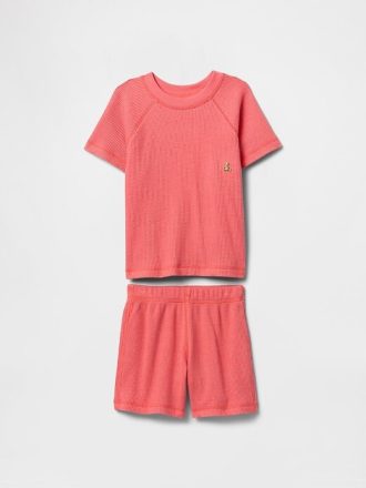 Outfit-Set aus Waffelstrick für Babys und Kleinkinder