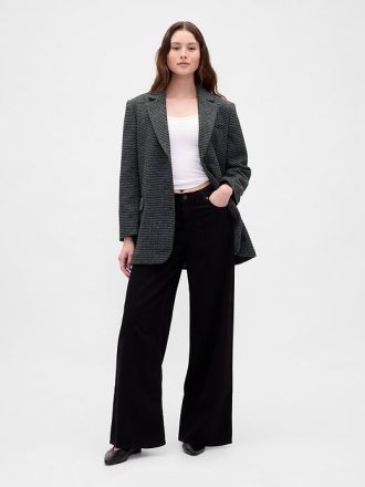 Oversize-Blazer aus Wollmischung