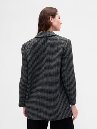 Oversize-Blazer aus Wollmischung