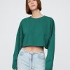 Oversize-Crop-Sweatshirt aus French Terry Oversize-Crop-Sweatshirt aus French Terry