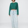 Oversize-Crop-Sweatshirt aus French Terry Oversize-Crop-Sweatshirt aus French Terry