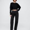 Oversize-Crop-Sweatshirt aus French Terry Oversize-Crop-Sweatshirt aus French Terry