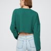 Oversize-Crop-Sweatshirt aus French Terry Oversize-Crop-Sweatshirt aus French Terry