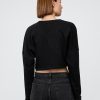 Oversize-Crop-Sweatshirt aus French Terry Oversize-Crop-Sweatshirt aus French Terry