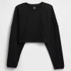 Oversize-Crop-Sweatshirt aus French Terry Oversize-Crop-Sweatshirt aus French Terry