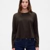 Oversize-Crop-T-Shirt aus Supima®-Baumwolle Oversize-Crop-T-Shirt aus Supima®-Baumwolle