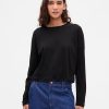 Oversize-Crop-T-Shirt aus Supima®-Baumwolle Oversize-Crop-T-Shirt aus Supima®-Baumwolle