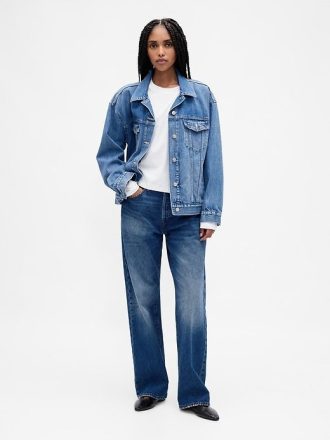 Oversize-Crop-T-Shirt aus Supima®-Baumwolle