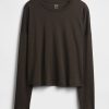 Oversize-Crop-T-Shirt aus Supima®-Baumwolle Oversize-Crop-T-Shirt aus Supima®-Baumwolle