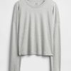 Oversize-Crop-T-Shirt aus Supima®-Baumwolle Oversize-Crop-T-Shirt aus Supima®-Baumwolle