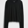 Oversize-Crop-T-Shirt aus Supima®-Baumwolle Oversize-Crop-T-Shirt aus Supima®-Baumwolle