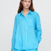 Oversize-Hemd aus 100 % Leinen Oversize-Hemd aus 100 % Leinen