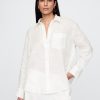 Oversize-Hemd aus 100 % Leinen Oversize-Hemd aus 100 % Leinen