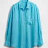 Oversize-Hemd aus 100 % Leinen Oversize-Hemd aus 100 % Leinen