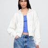 Oversize-Hoodie aus French Terry mit Reißverschluss und Keilabsatz Oversize-Hoodie aus French Terry mit Reißverschluss und Keilabsatz