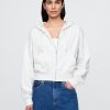Oversize-Hoodie aus French Terry mit Reißverschluss und Keilabsatz Oversize-Hoodie aus French Terry mit Reißverschluss und Keilabsatz