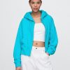 Oversize-Hoodie aus French Terry mit Reißverschluss und Keilabsatz Oversize-Hoodie aus French Terry mit Reißverschluss und Keilabsatz
