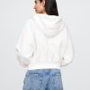 Oversize-Hoodie aus French Terry mit Reißverschluss und Keilabsatz Oversize-Hoodie aus French Terry mit Reißverschluss und Keilabsatz