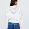 Oversize-Hoodie aus French Terry mit Reißverschluss und Keilabsatz Oversize-Hoodie aus French Terry mit Reißverschluss und Keilabsatz