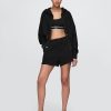 Oversize-Hoodie aus French Terry mit Reißverschluss und Keilabsatz Oversize-Hoodie aus French Terry mit Reißverschluss und Keilabsatz