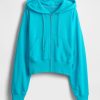 Oversize-Hoodie aus French Terry mit Reißverschluss und Keilabsatz Oversize-Hoodie aus French Terry mit Reißverschluss und Keilabsatz