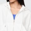 Oversize-Hoodie aus French Terry mit Reißverschluss und Keilabsatz Oversize-Hoodie aus French Terry mit Reißverschluss und Keilabsatz