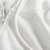 Oversize-Hoodie aus French Terry mit Reißverschluss und Keilabsatz Oversize-Hoodie aus French Terry mit Reißverschluss und Keilabsatz