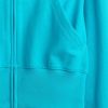 Oversize-Hoodie aus French Terry mit Reißverschluss und Keilabsatz Oversize-Hoodie aus French Terry mit Reißverschluss und Keilabsatz