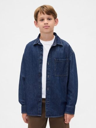 Oversize-Jeanshemd für Kinder