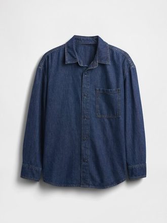 Oversize-Jeanshemd für Kinder