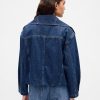 Oversize-Jeansjacke mit Ballonärmeln Oversize-Jeansjacke mit Ballonärmeln