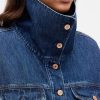 Oversize-Jeansjacke mit Ballonärmeln Oversize-Jeansjacke mit Ballonärmeln