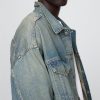 Oversize-Jeansjacke mit Symbol Oversize-Jeansjacke mit Symbol