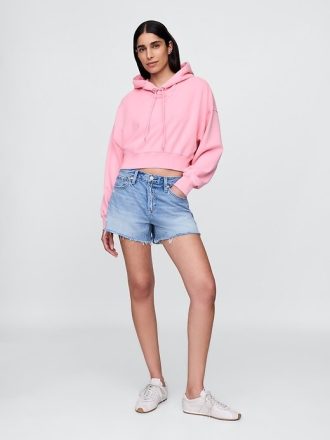 Oversize-Kapuzenpullover aus French Terry