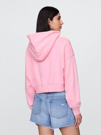 Oversize-Kapuzenpullover aus French Terry