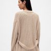 Oversize-Strickjacke mit Wickeldesign