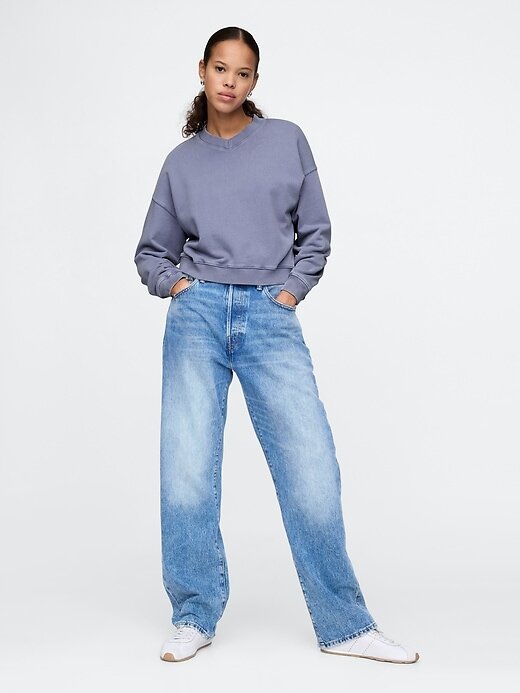Oversize-Sweatshirt aus schwerem French Terry Oversize-Sweatshirt aus schwerem French Terry