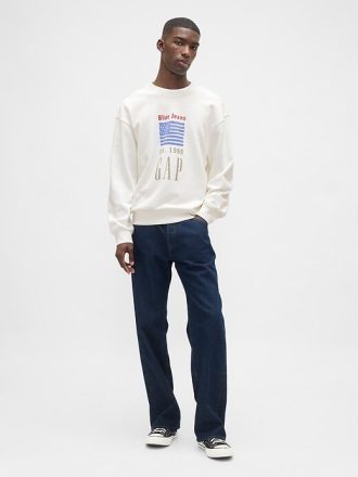 Oversize-Sweatshirt aus schwerem French Terry mit Logo