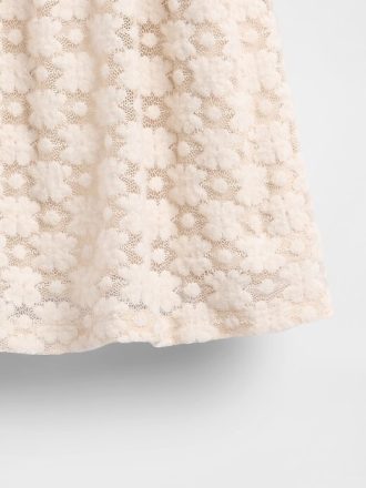 Oversize-Sweatshirtkleid aus gemischten Materialien für Kinder