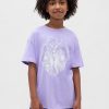 Oversize-Tunika-Grafik-T-Shirt für Kinder