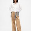 Oxford-Crop-Hemd aus Bio-Baumwolle mit geradem Saum Oxford-Crop-Hemd aus Bio-Baumwolle mit geradem Saum