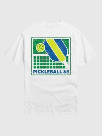 Pickleball 65 Kurzarm-T-Shirt mit Grafik