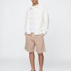Plissierte Khaki-Shorts Plissierte Khaki-Shorts