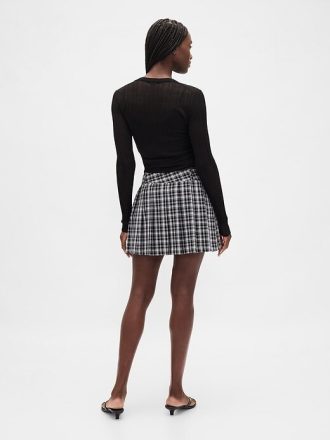 Plissierter Mini-Skort