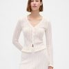 Pointelle-Cardigan aus 100 % Baumwolle Pointelle-Cardigan aus 100 % Baumwolle