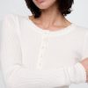 Pointelle Henley-Pullover